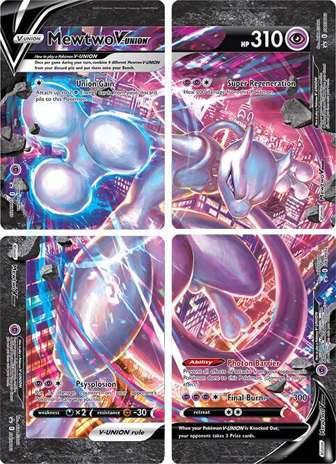 Mewtwo V-Union Set SWSH162 - Sword & Shield Promos - Sword & Shield