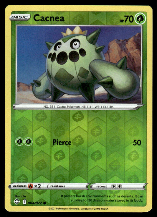 Cacnea 004/072 Reverse - Shining Fates - Sword & Shield