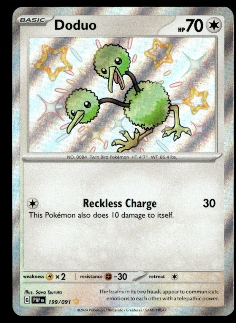 Doduo 199/091 - Paldean Fates - Scarlet & Violet
