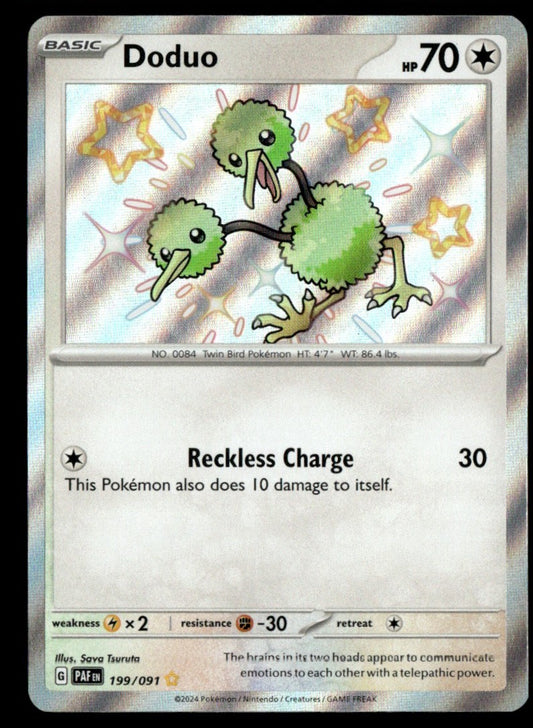 Doduo 199/091 - Paldean Fates - Scarlet & Violet