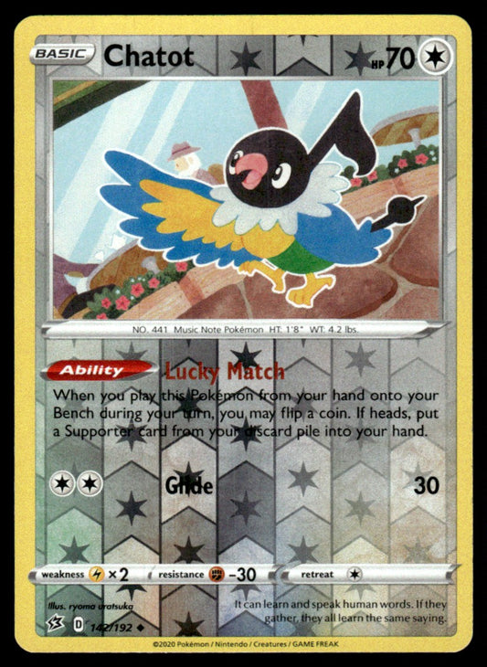 Chatot 142/192 Reverse - Rebel Clash - Sword & Shield