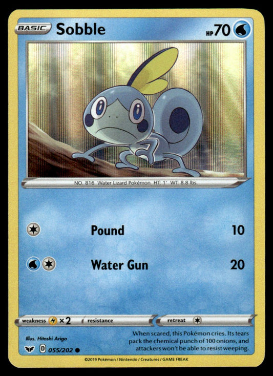 Sobble 055/202 Holo - Sword & Shield Base Set - Sword & Shield