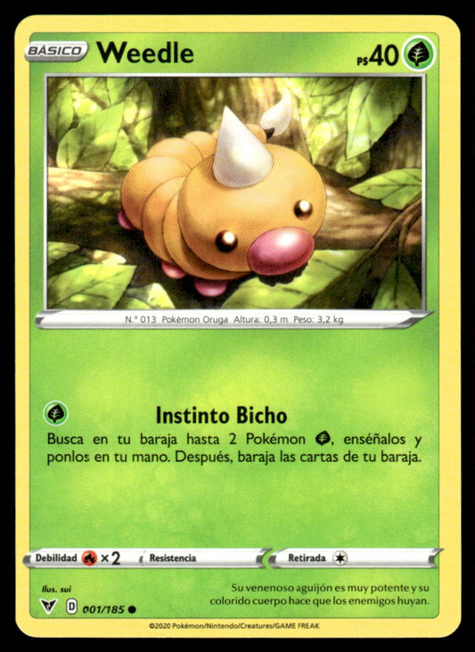 Weedle 001/185 Comun - Vivid Voltage - Sword & Shield