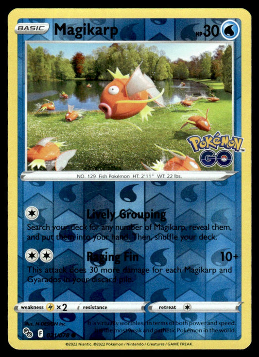 Magikarp 021/078 Reverse - Pokémon GO - Sword & Shield