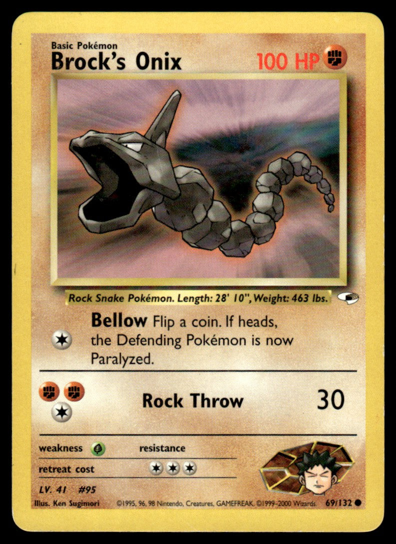 LP Brock’s Onix 69 No Holo - Gym Heroes