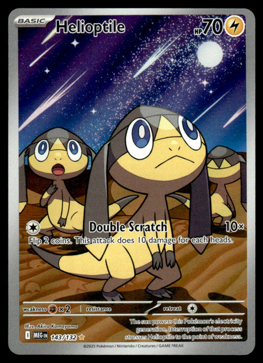Helioptile 143/132 - Mega Evolution Base Set - Mega Evolution