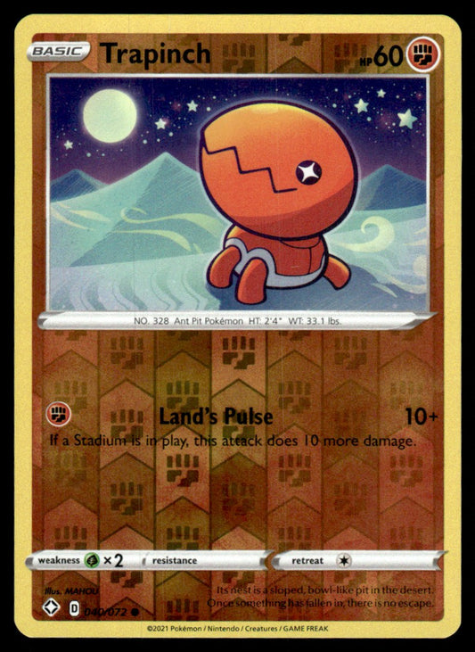 Trapinch 040/072 Reverse - Shining Fates - Sword & Shield