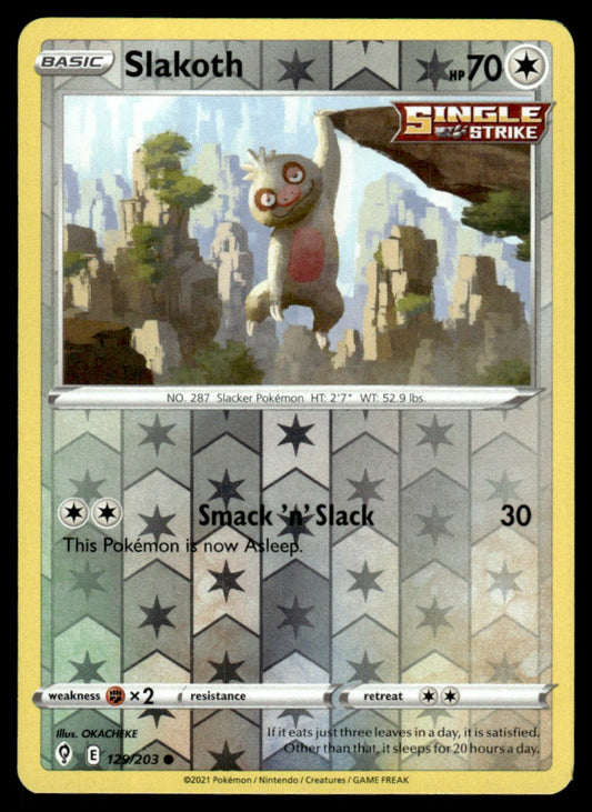 Slakoth 129/203 Reverse - Evolving Skies - Sword & Shield