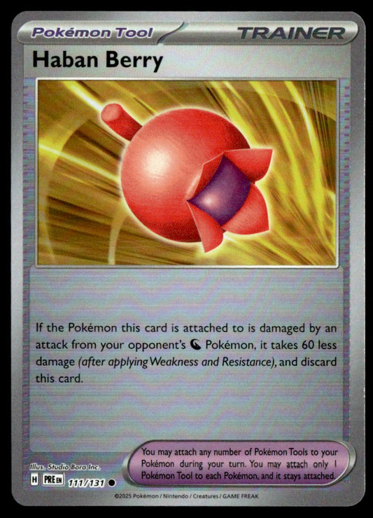 Haban Berry (Poke Ball Pattern) 111/131 - Prismatic Evolutions - Scarlet & Violet