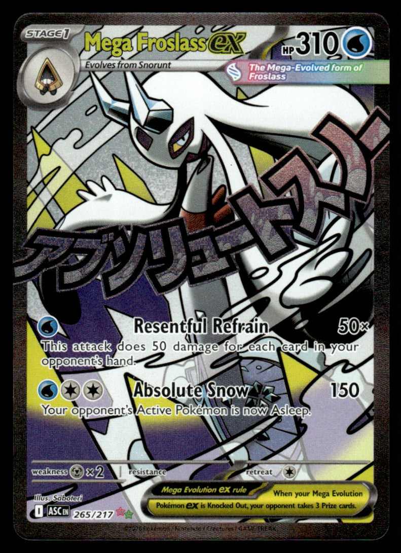 Mega Froslass ex 265/217 - Ascended Heroes - Mega Evolution