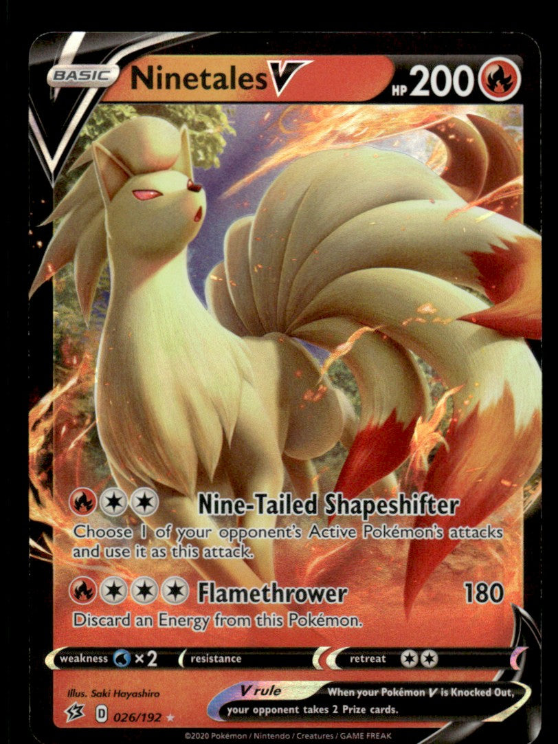 Ninetales V 026/192 - Rebel Clash - Sword & Shield