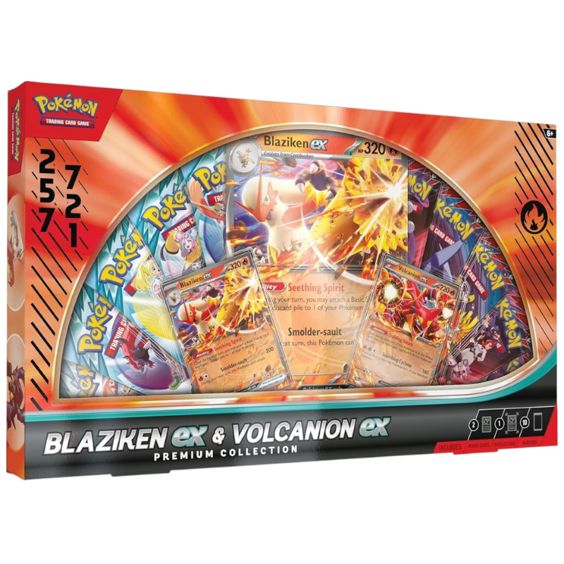 Blaziken ex & Volcanion ex Premium Collection - Ingles