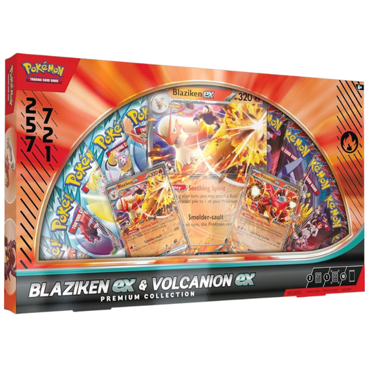 Blaziken ex & Volcanion ex Premium Collection - Ingles