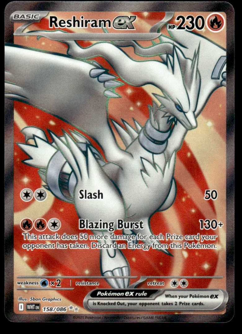 Reshiram ex 158/086 - White Flare - Scarlet & Violet
