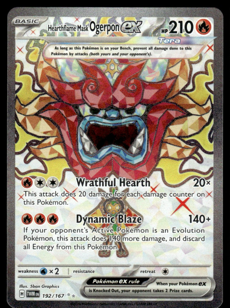 Hearthflame Mask Ogerpon ex 192/167 - Twilight Masquerade - Scarlet & Violet