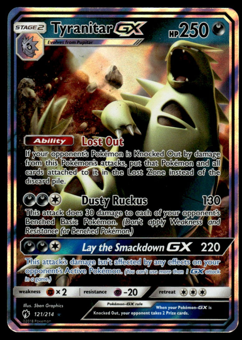 Tyranitar-GX - NM - 121 - Lost Thunder