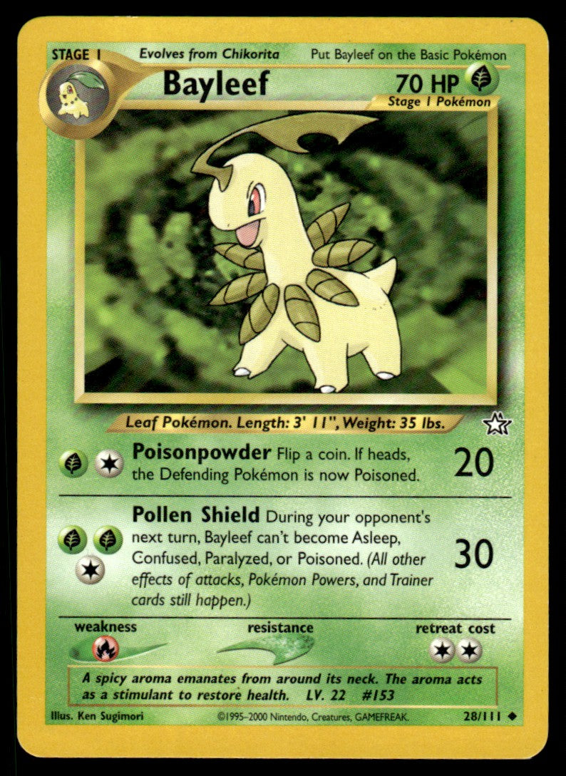 LP Bayleef 28 No Holo - Neo Genesis