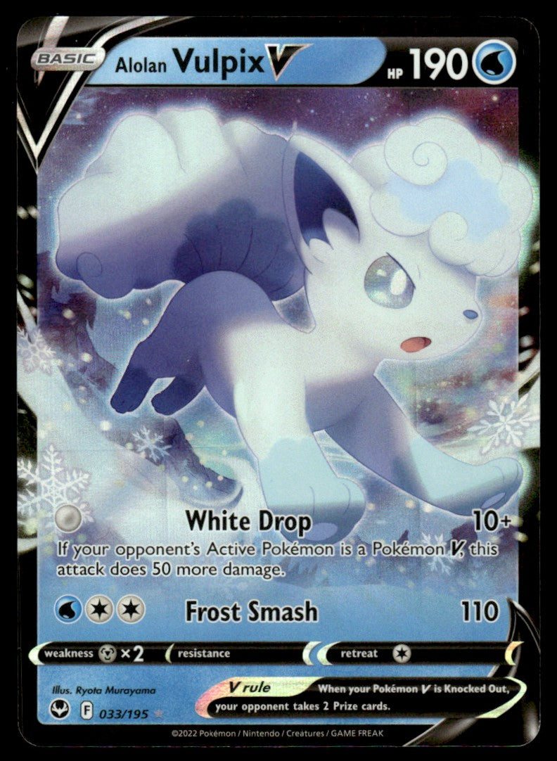 Alolan Vulpix V 033/195 - Silver Tempest - Sword & Shield – Poke MZT