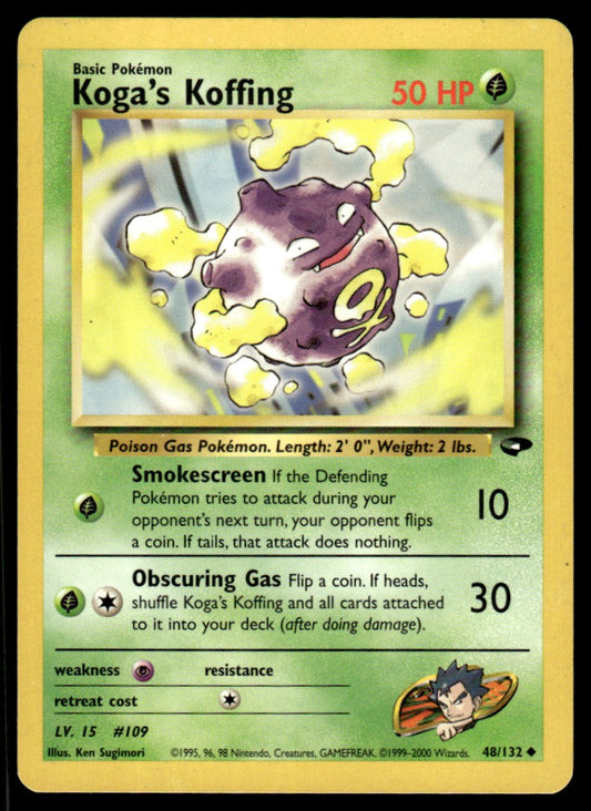 LP Koga’s Koffing 48 No Holo - Gym Challenge
