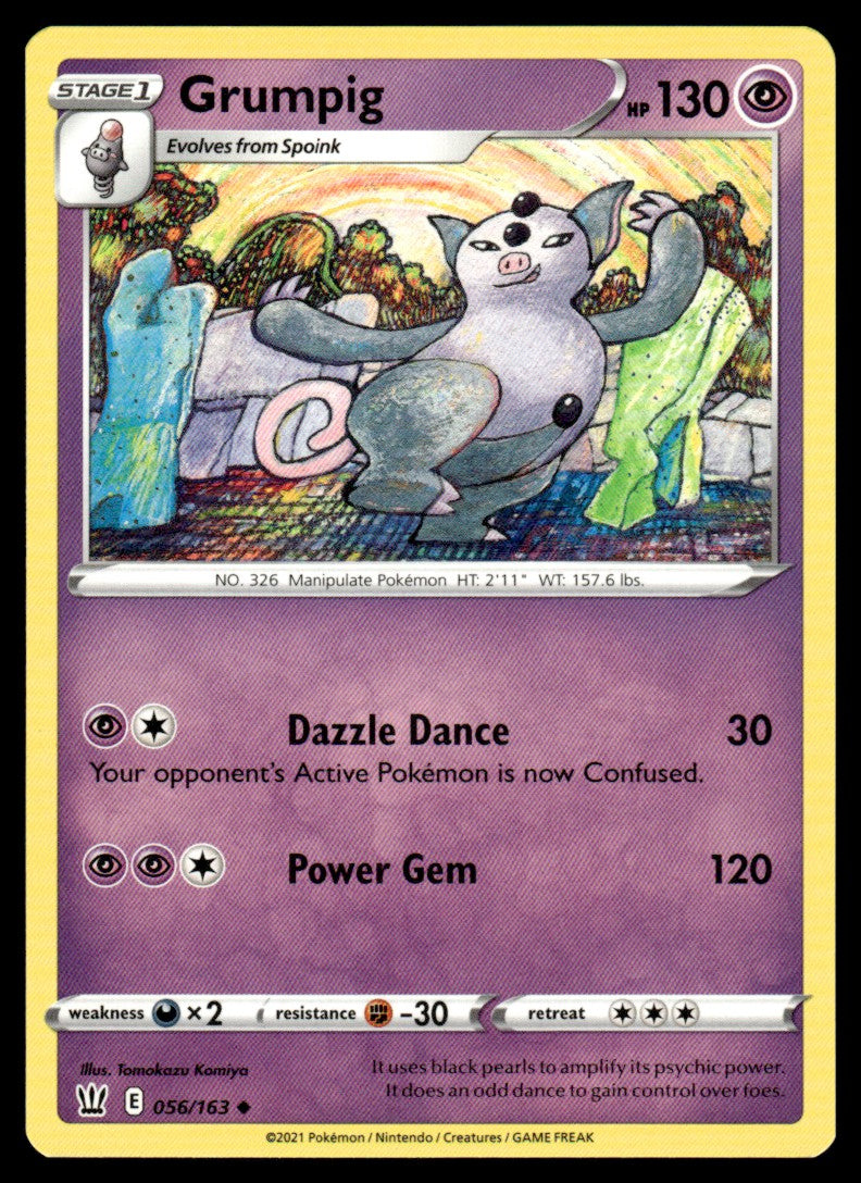 Grumpig 056/163 Uncomon - Battle Styles - Sword & Shield