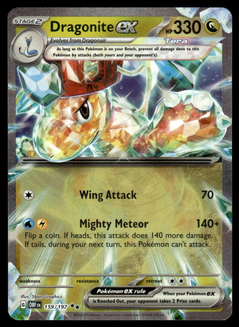 Dragonite ex 159/197 - Obsidian Flames - Scarlet & Violet