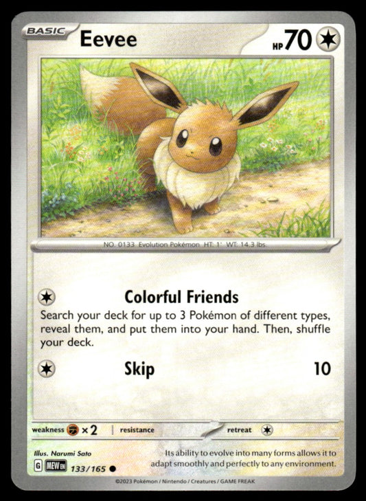 Eevee 133/165 Comun - Scarlet & Violet - 151 - Scarlet & Violet