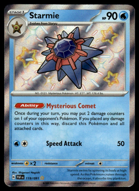 Starmie 119/091 - Paldean Fates - Scarlet & Violet