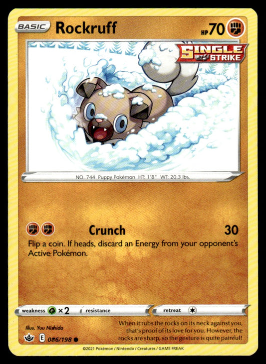 Rockruff 086/198 Comun - Chilling Reign - Sword & Shield