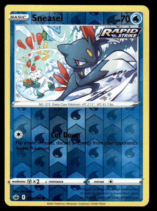 Sneasel 030/198 Reverse - Chilling Reign - Sword & Shield