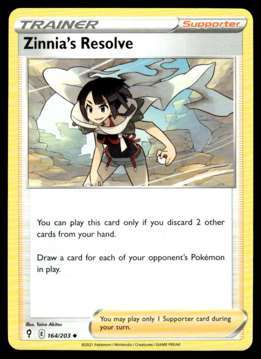 Zinnia’s Resolve 164/203 Uncomon - Evolving Skies - Sword & Shield