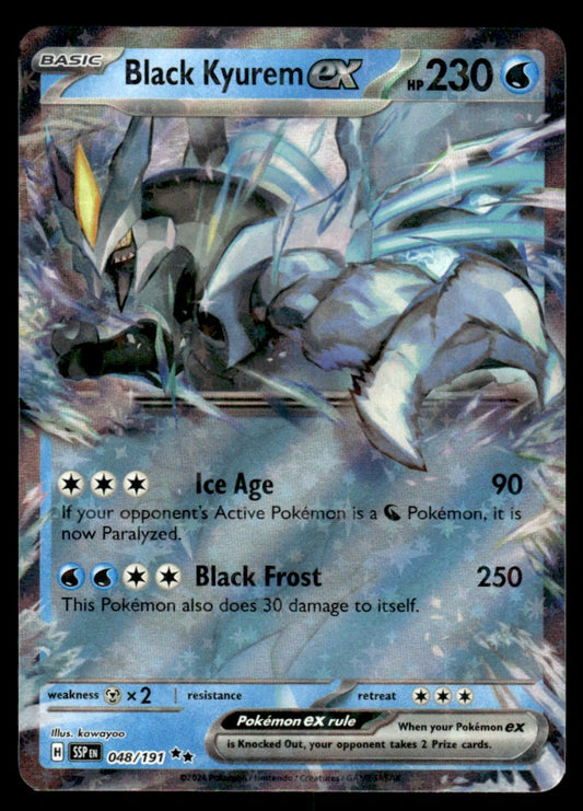 Black Kyurem ex 048/191 - Surging Sparks - Scarlet & Violet