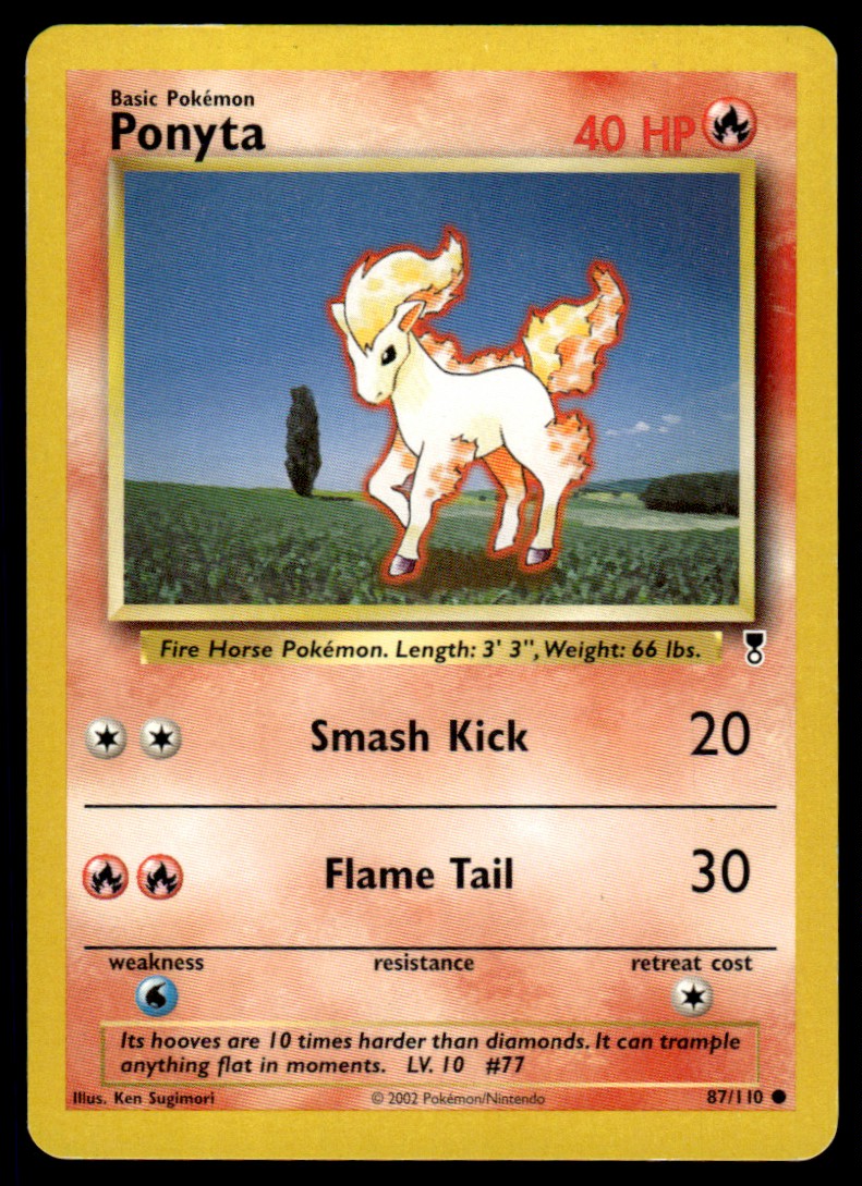 LP Ponyta 87 No Holo - Legendary Collection