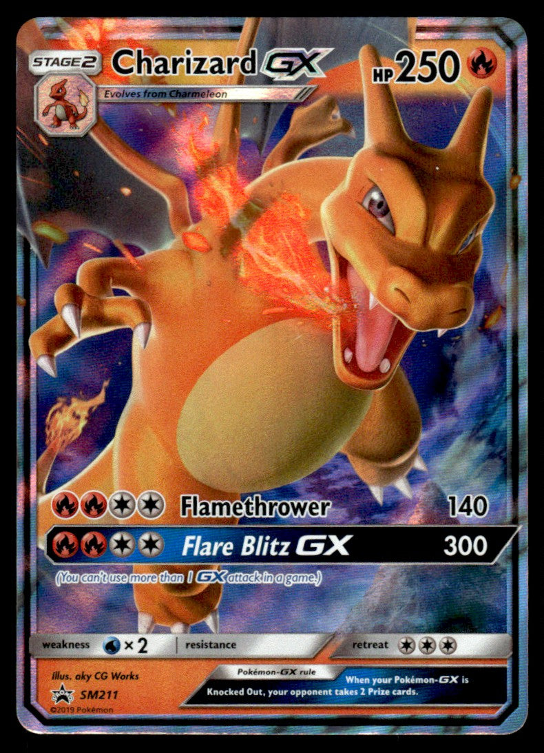 NM Charizard-GX SM211 - Sun & Moon Promos
