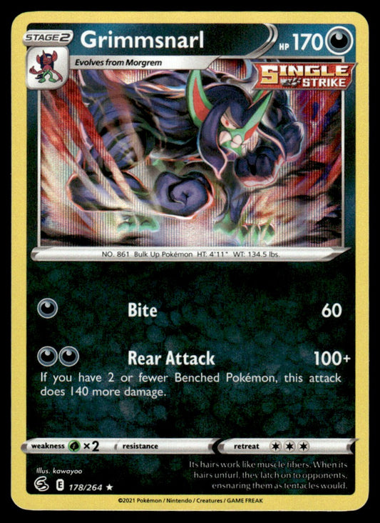 Grimmsnarl 178/264 Holo - Fusion Strike - Sword & Shield