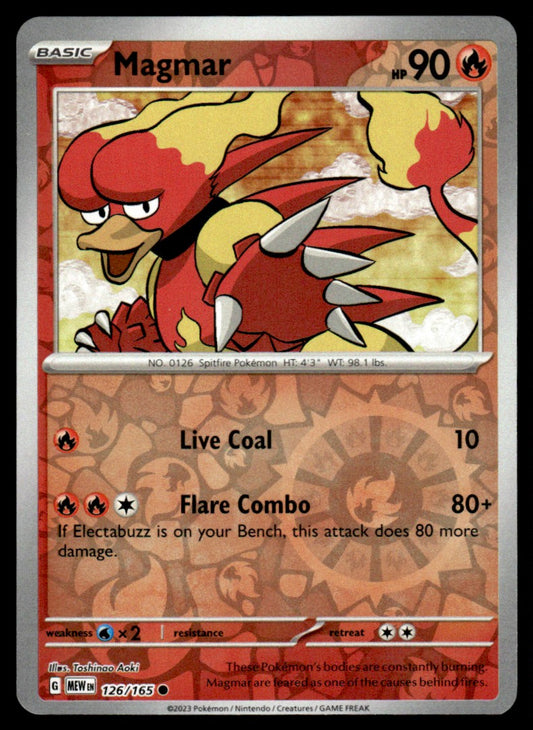 Magmar 126/165 Reverse - Scarlet & Violet - 151 - Scarlet & Violet