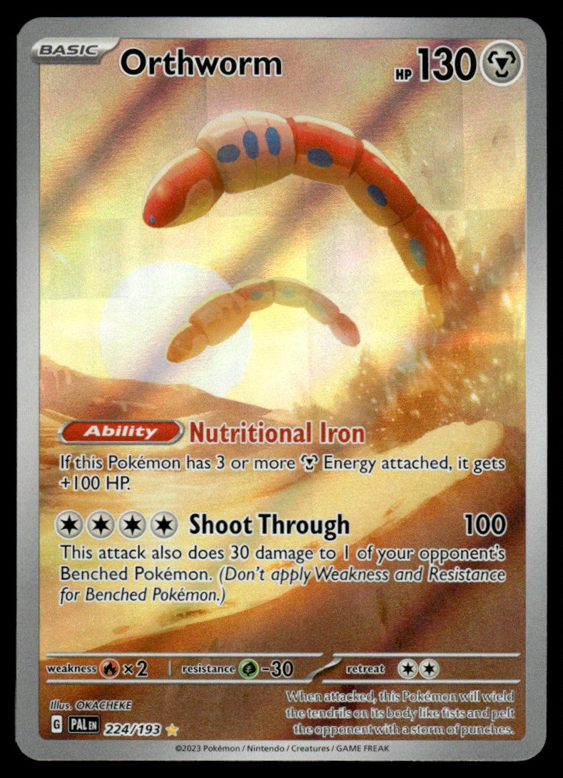 Orthworm 224/193 - Paldea Evolved - Scarlet & Violet