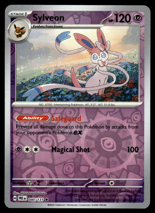 Sylveon 040/131 Reverse - Prismatic Evolutions - Scarlet & Violet