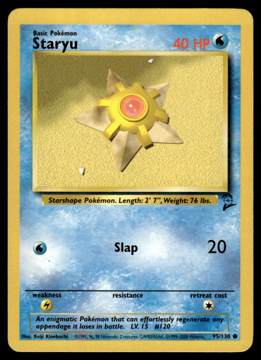 LP Staryu 95 No Holo - Base Set 2