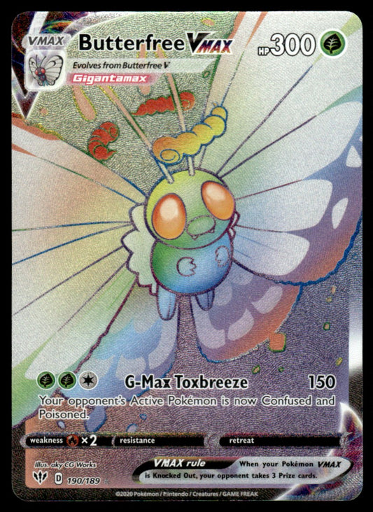 Butterfree VMAX 190/189 - Darkness Ablaze - Sword & Shield