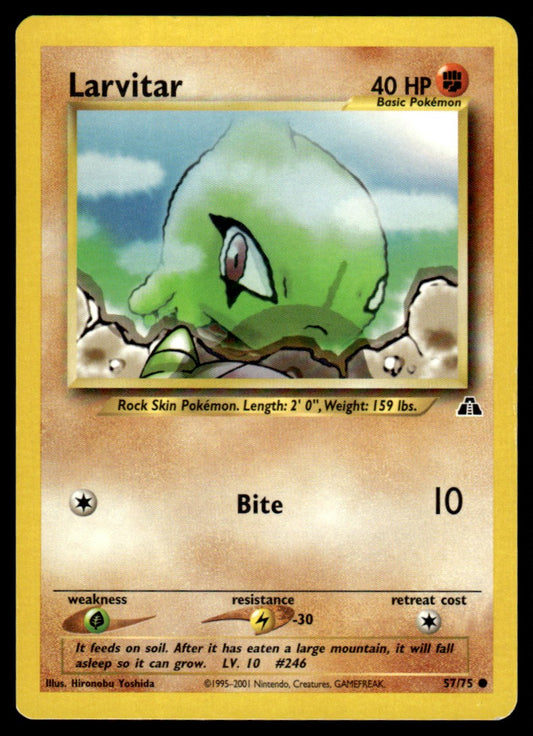 LP Larvitar 57 No Holo - Neo Discovery