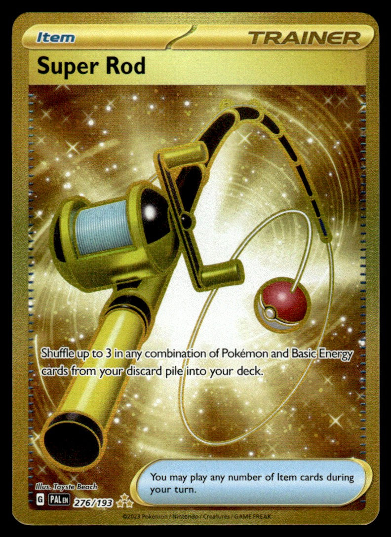 golden super rod pokemon card Super Rod 276 - Paldea Evolved