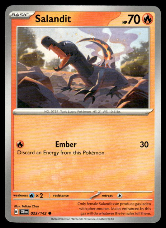 Salandit 023/142 Comun - Stellar Crown - Scarlet & Violet