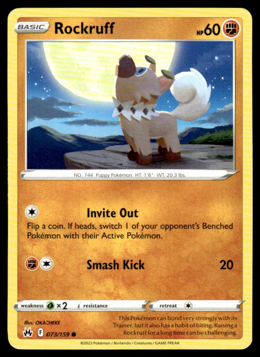 Rockruff 073/159 Comun - Crown Zenith - Sword & Shield