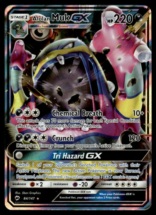Alolan Muk GX - NM - 84 - Brilliant Stars