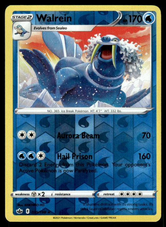 Walrein 039/198 Reverse - Chilling Reign - Sword & Shield