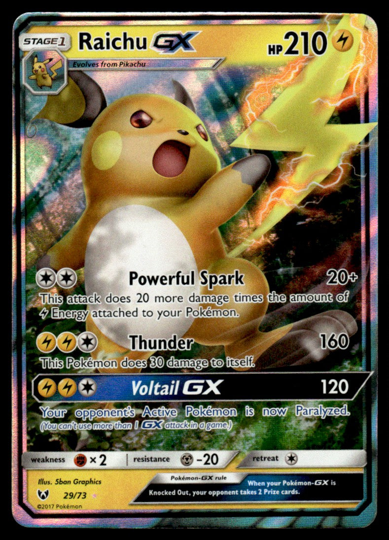 Raichu-GX - NM - 29 - Shining Legends