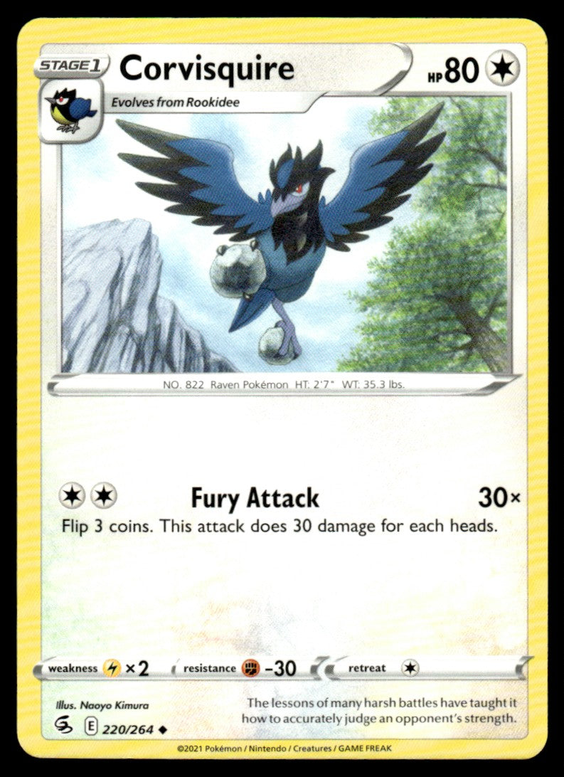 Corvisquire 220/264 Uncomon - Fusion Strike - Sword & Shield