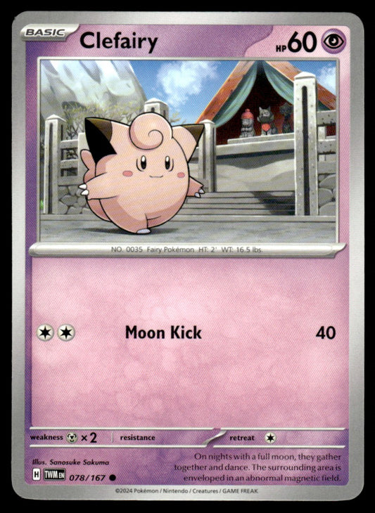 Clefairy 078/167 Comun - Twilight Masquerade - Scarlet & Violet