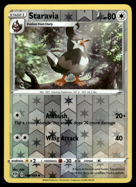 Staravia 146/189 Reverse - Darkness Ablaze - Sword & Shield