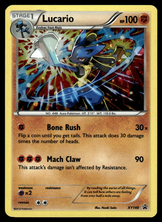 NM - Lucario (Cosmo Holo) XY140 - Holo - XY Promos